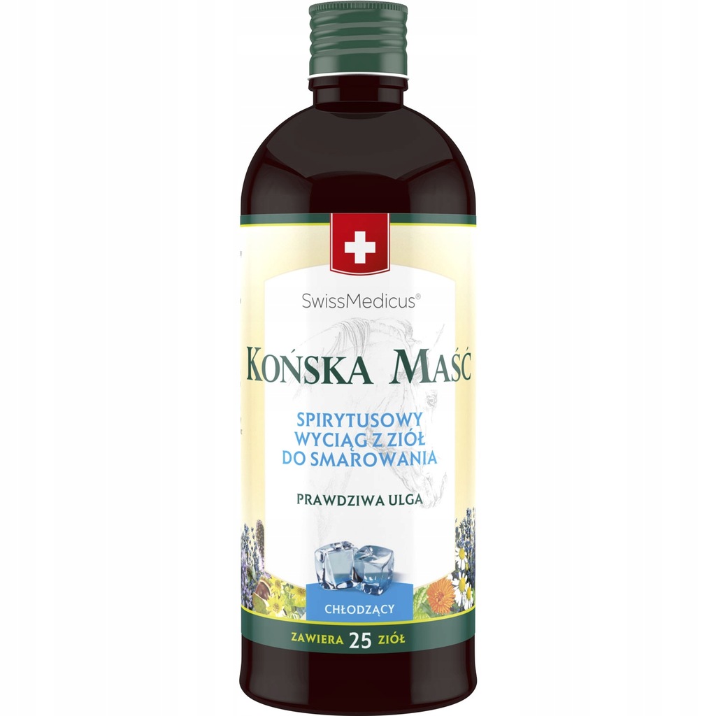 SWISSMEDICUS Końska maść chłodząca na spirytusie 400ml ___________________