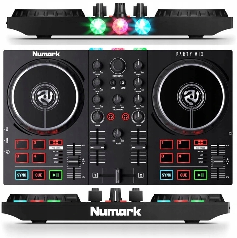 NUMARK PARTY MIX II MKII KONSOLA DJ MIKSER LED 12128535058