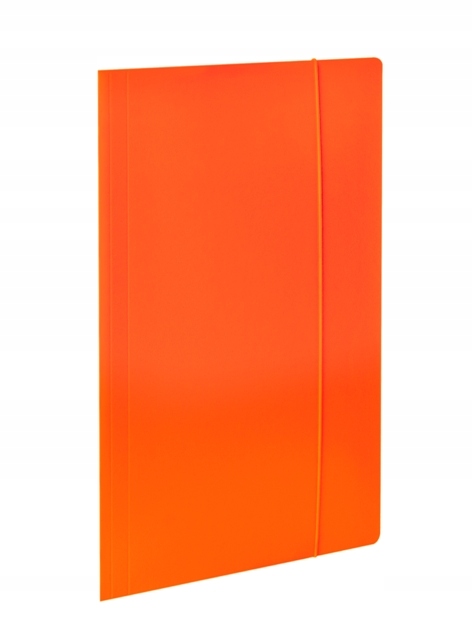 Teczka z gumką A4 kartonowa 380 g/m2 Pomarańczowa