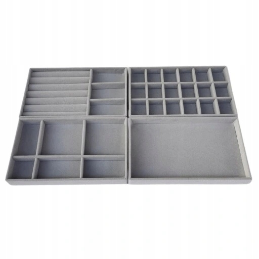 4 tacek na biżuterię Organizer wkładka