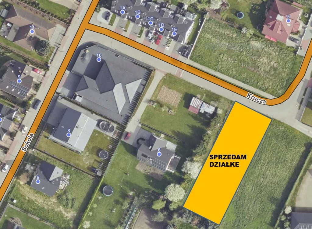 Działka, Oława, Oławski, 1216 m²