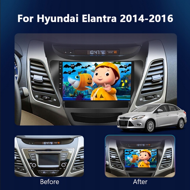 Radio nawigacja ANDROID Hyundai Elantra 2014-2016