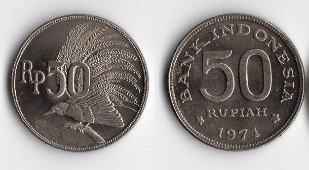 INDONEZJA 1971 50 RUPIAH