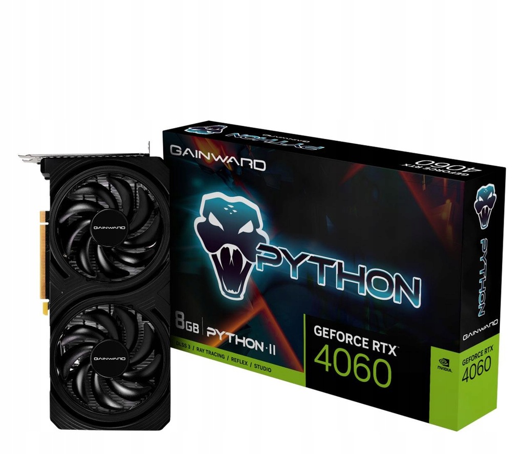 Karta graficzna Gainward GeForce RTX 4060 Python II 8GB GDDR6