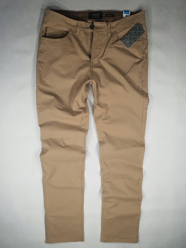HOUSE piaskowe spodnie regular chino M/long 98cm