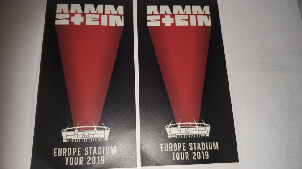 Sprzedam dwa bilety na koncert RAMMSTEIN