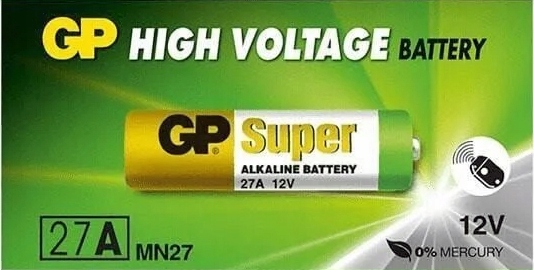 A27 bateria alkaliczna GP 12V do pilotów E27 27A, MN27, L828 - 1 sztuka