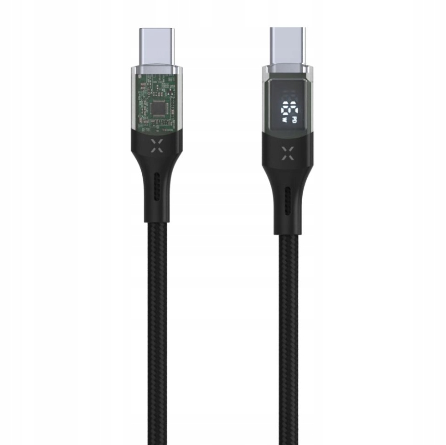 Fixed | Kabel USB-C/USB-C z wyświetlaczem, obsługa PD, 2m, USB 2.0, 100W |