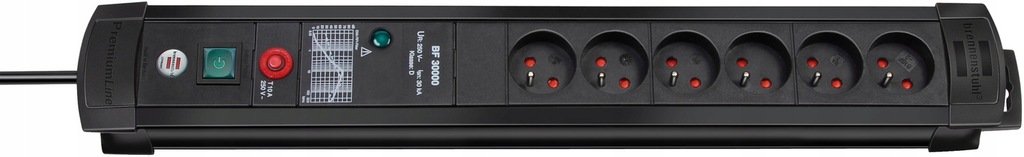 30kA Ochrona Przepięciowa Listwa Przedłużacz 3m 6g