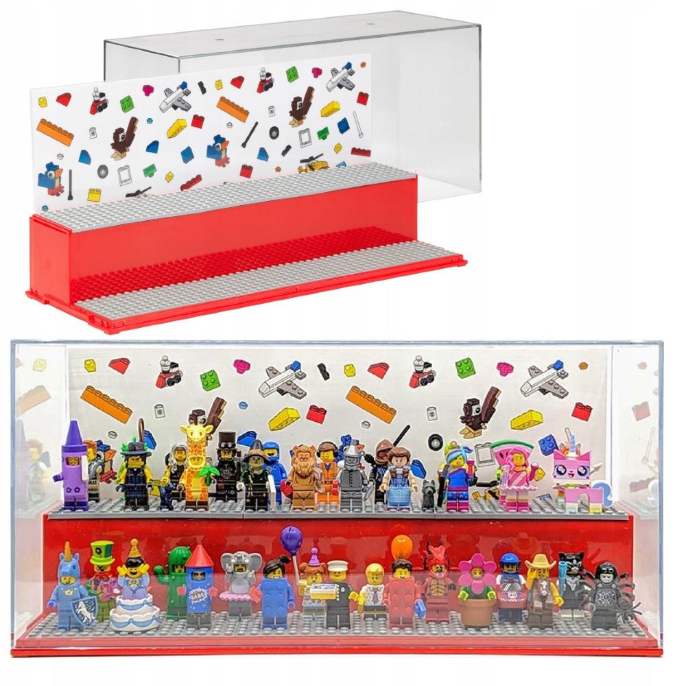 LEGO PLAY AND DISPLAY CASE GABLOTA CZERWONA 4070 USZKODZONE OPAKOWANIE