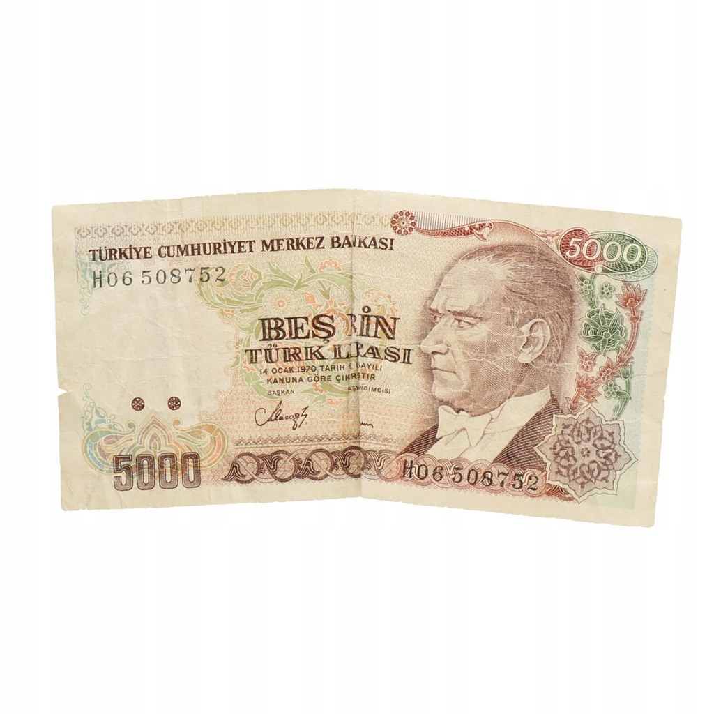 Turcja - 5.000 lira - 1990 r