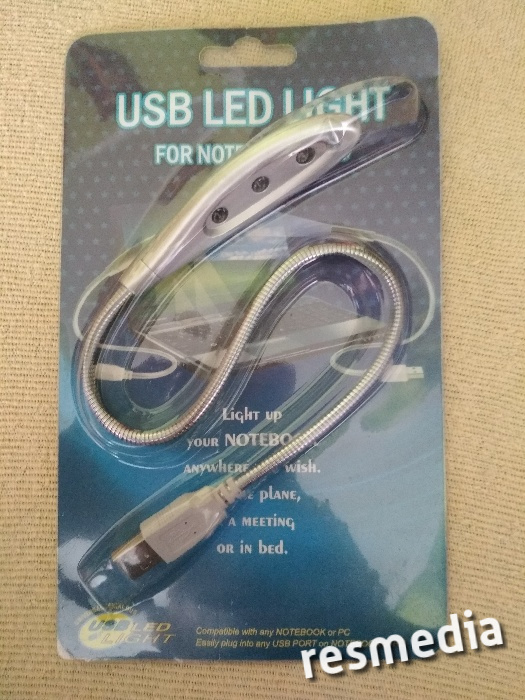 Lamka USB LED LIGHT do laptopów / PC / ładowarek