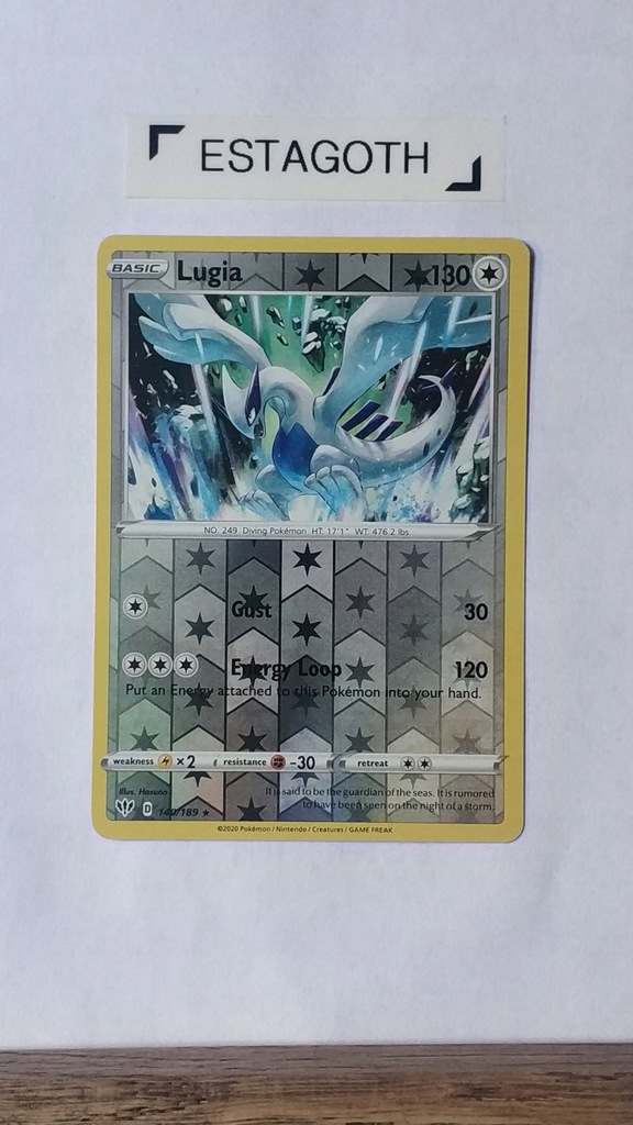 Купить Lugia 132/185 Reverse Holo Редкая Пылающая тьма отзывы, фото