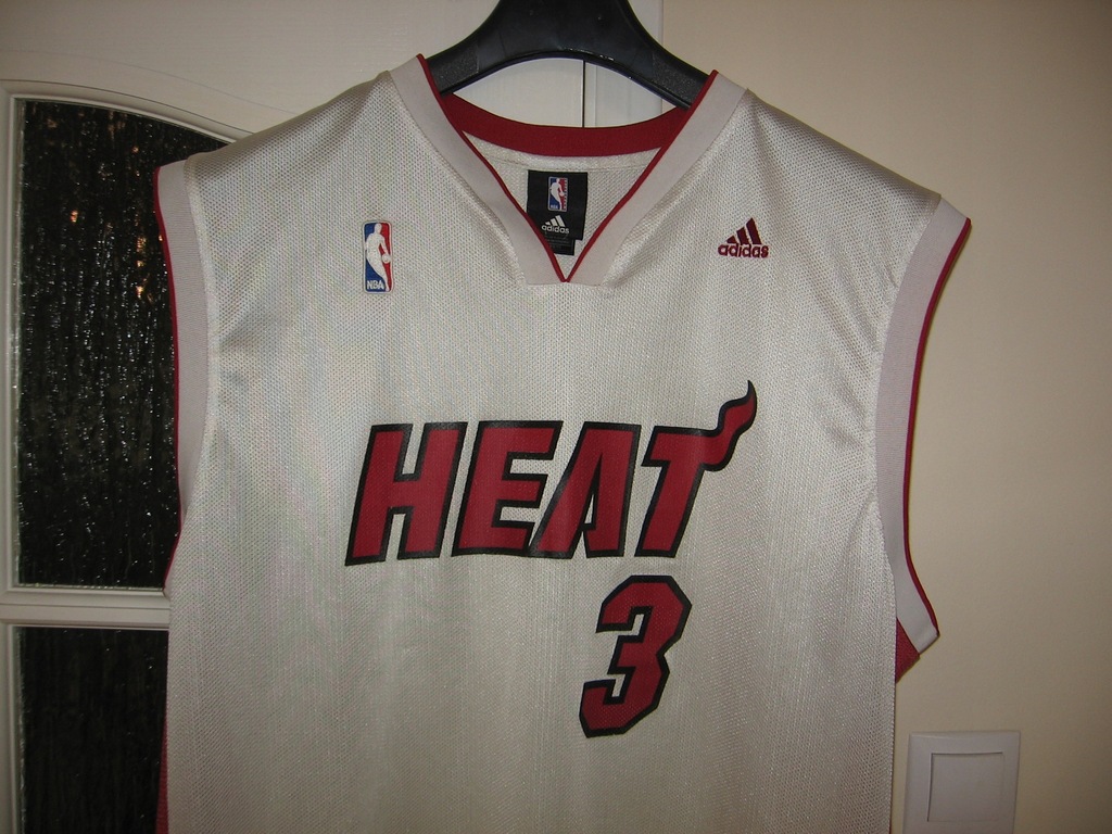 ADIDAS NBA - HEAT , DWYANE WADE 3 rozm XL