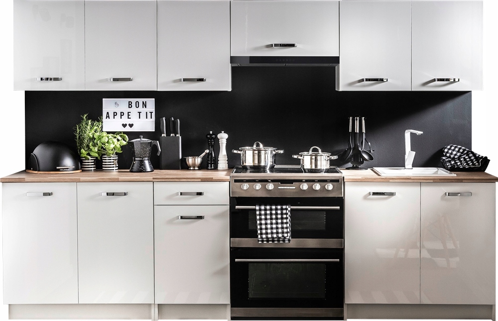 Купить Комплект глянцевой кухонной мебели Coma 2,6м: отзывы, фото, характеристики в интерне-магазине Aredi.ru