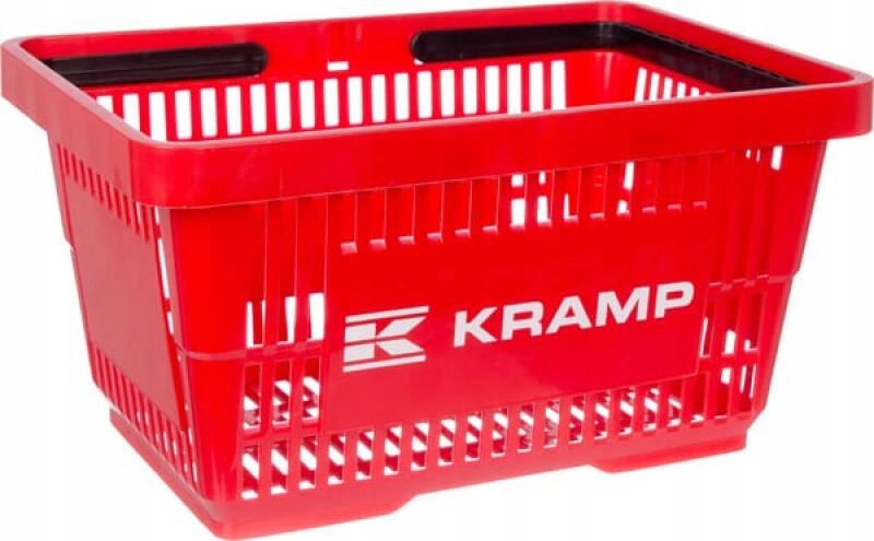 Koszyk na zakupy Kramp 22L czarne rączki wytrzymałość 30kg KRA0000451801