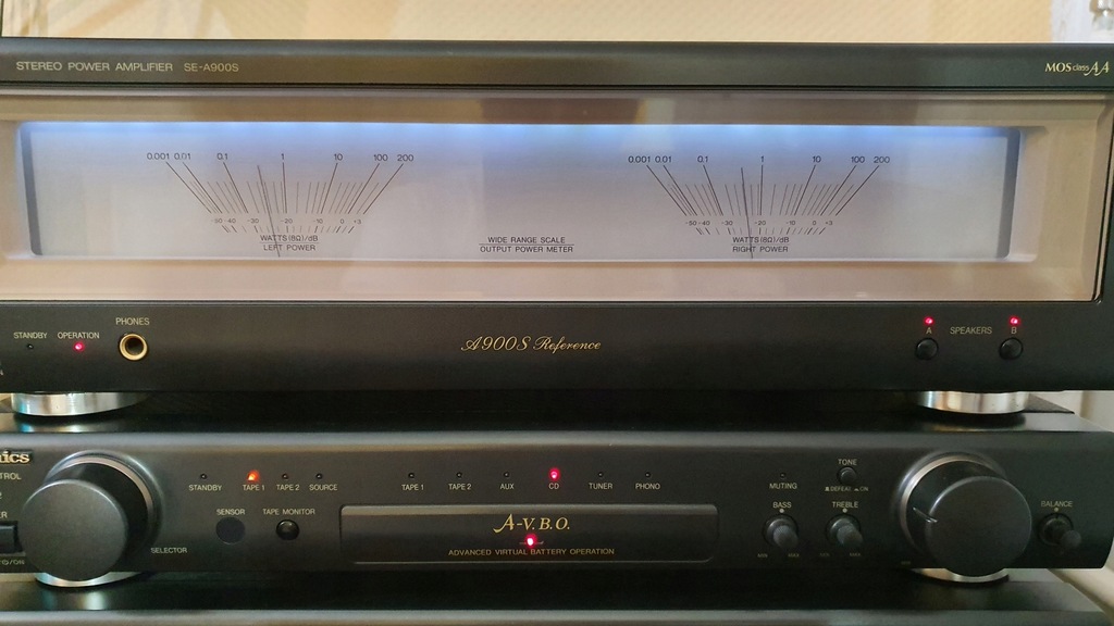 Technics SE-A900S + SU-C800UM2 + oryginalny pilot