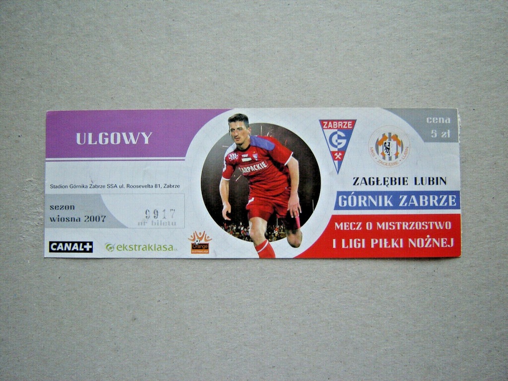 KS GÓRNIK ZABRZE - ZAGŁĘBIE LUBIN WIOSNA 2007