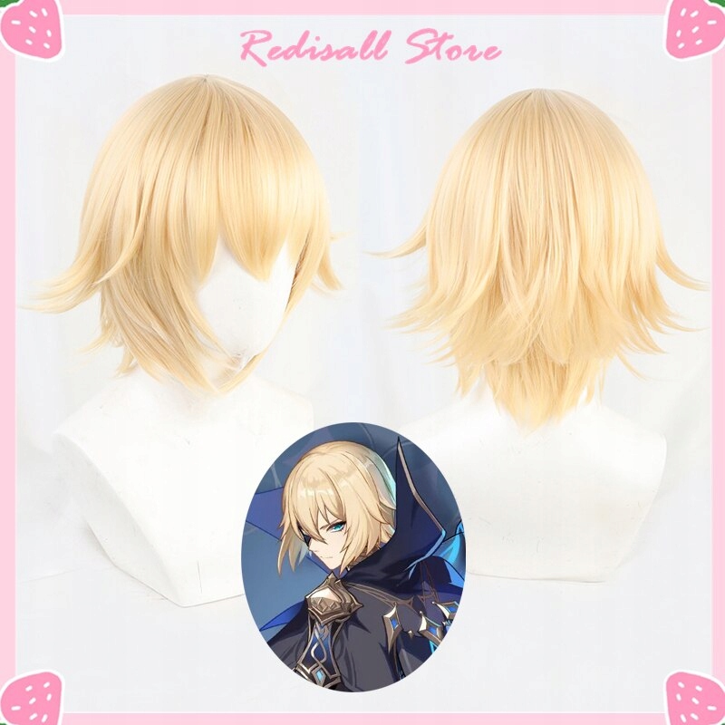 Dainsleif Wig Genshin Impact Cosplay Golden Blond