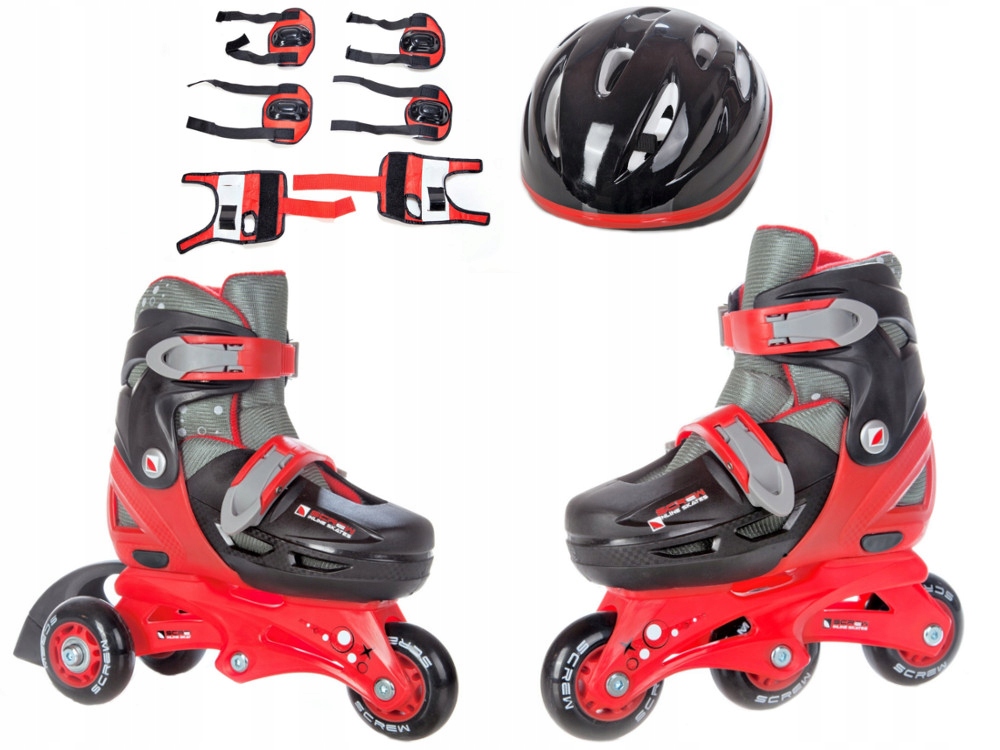 Rolki 2w1 ZESTAW SCREW Persuit Red 27-29 OUTLET