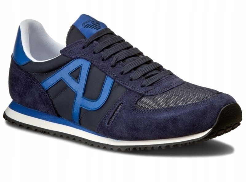 BUTY MĘSKIE SNEAKERS ARMANI JEANS BLUE r.44