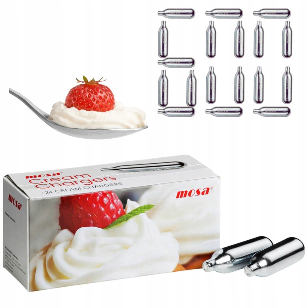 Naboje Do Bitej Śmietany Mosa N2o 600 Sztuk Cały Karton Masterpack