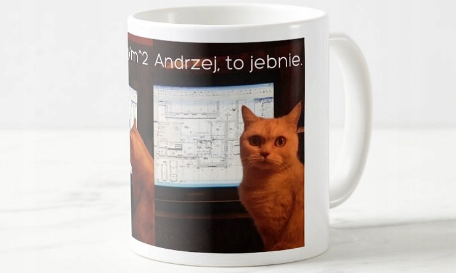 'ANDRZEJ, TO JEBNIE' - KUBEK OD KOTA STUDENTA!