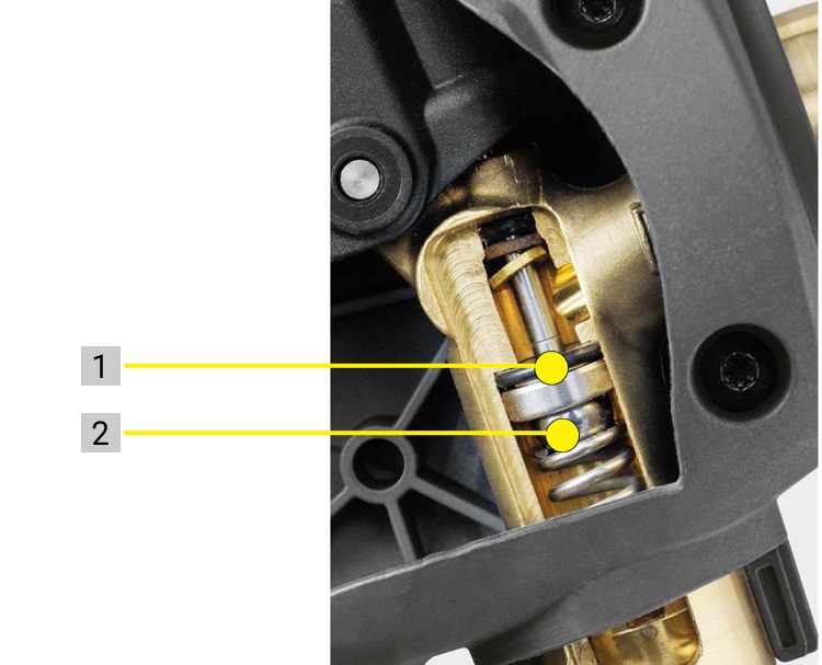 Керхер выключился. Клапан высокого давления для Керхер к5. Керхер к7 клапан давления. Клапан пистолета Керхер к7. Karcher k 7 Compact клапан пистолета.