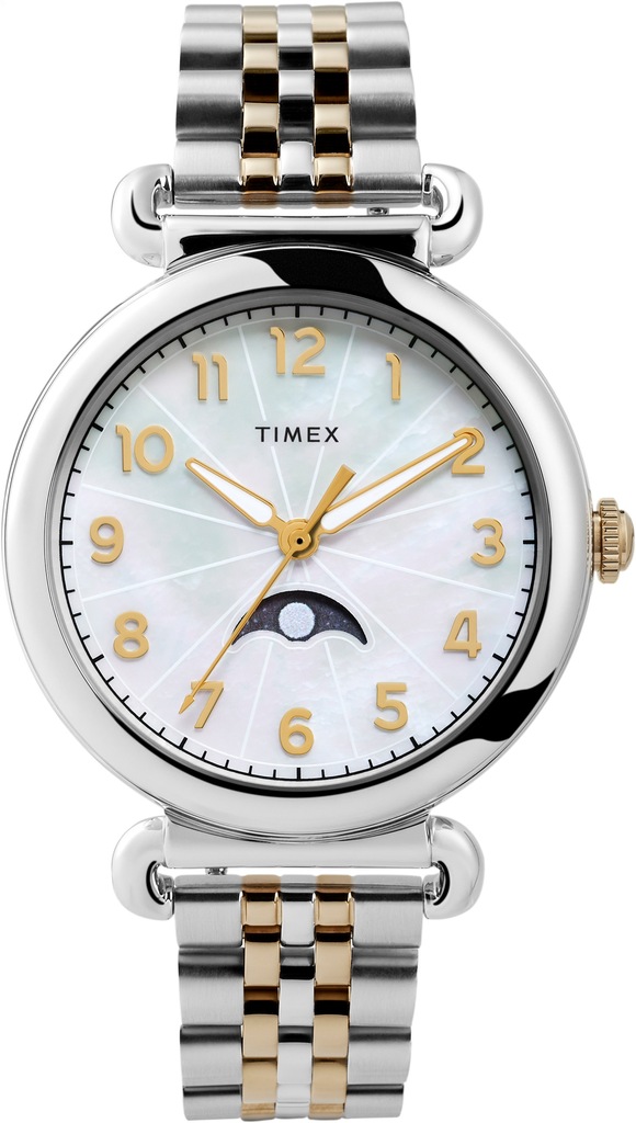 Zegarek damski srebrny na bransolecie Timex modny