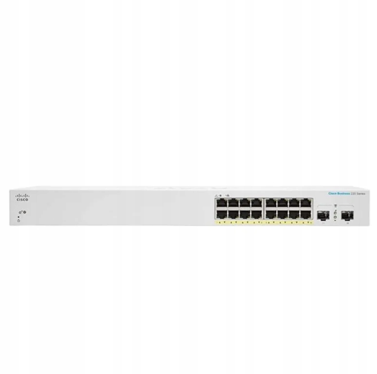 Cisco CBS220-16P-2G Zarządzany L2 Gigabit Ethernet (10/100/1000) Obsłu...