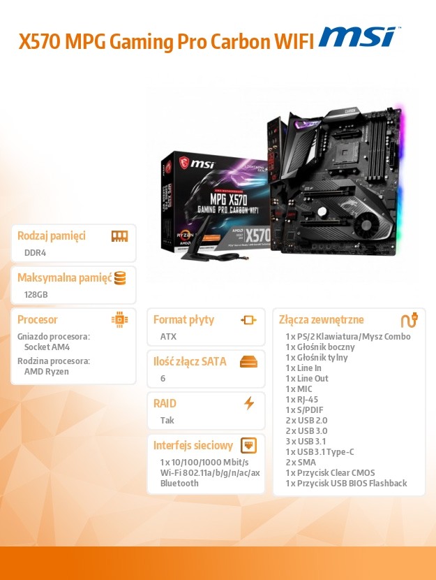 Купить Материнская плата MSI X570 MPG Gaming Pro Carbon: отзывы, фото, характеристики в интерне-магазине Aredi.ru