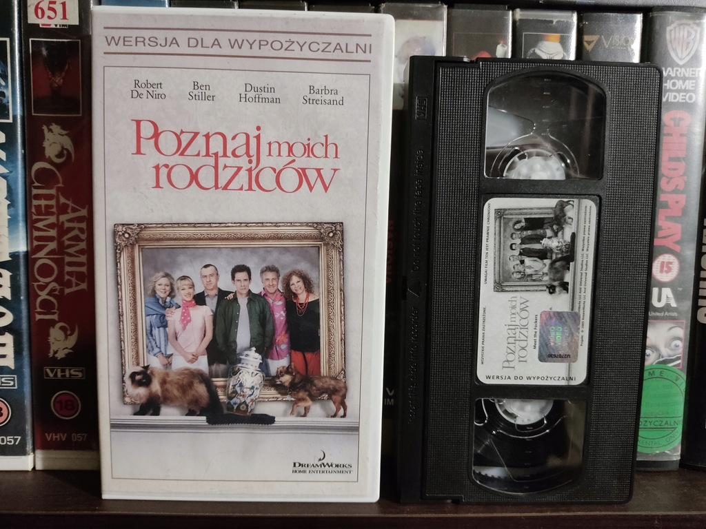 POZNAJ MOICH RODZICÓW # ROBERT DE NIRO / BEN STILLER # kaseta VHS