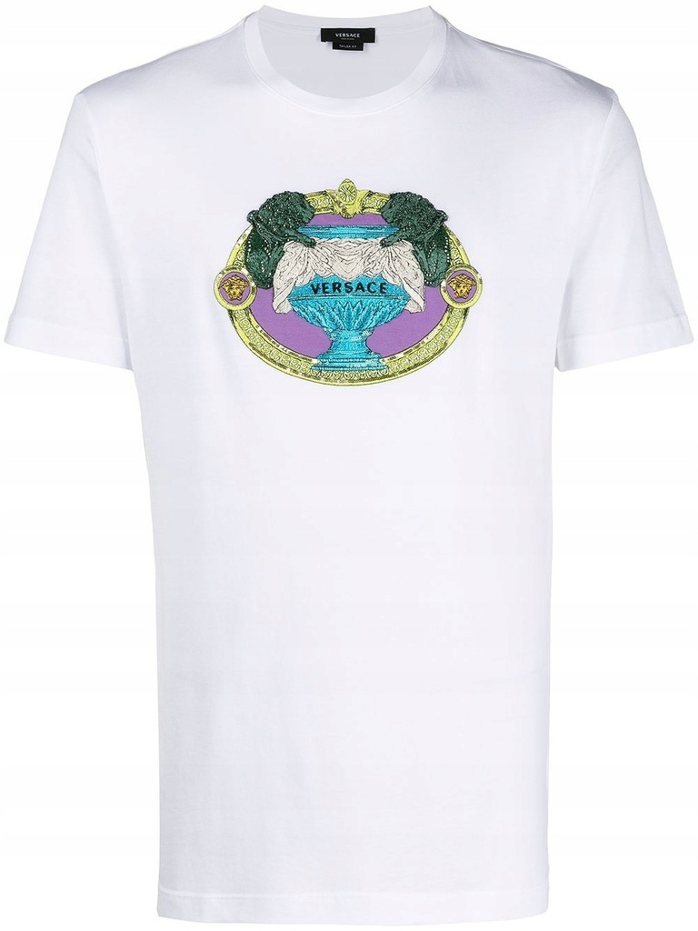 VERSACE MĘŻCZYZN BIAŁY T-SHIRTY M INT