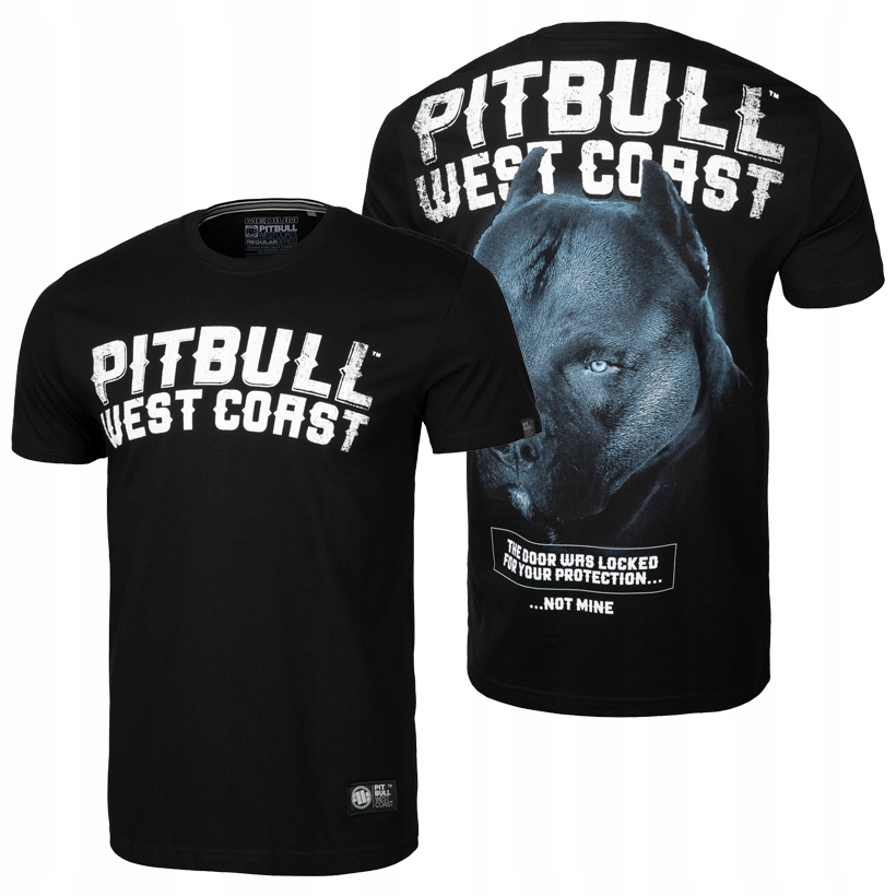 Pit Bull t-shirt koszulka BLACK DOG Pitbull_L