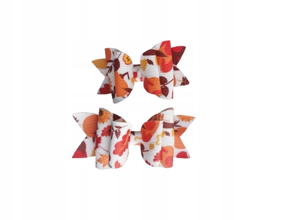 Rozmiar S i M Duża Spinka spinki handmade jesienne jesienna kokardka