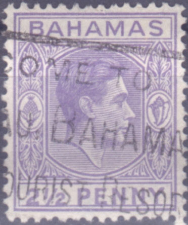 WIELKA BRYTANIA ( BAHAMY ) - znaczek kasowany z 1938 roku. X 710.