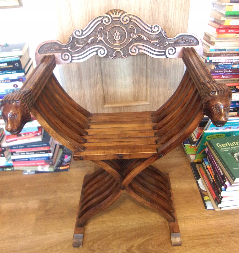 Stare Krzesło kurulne - nożycowe