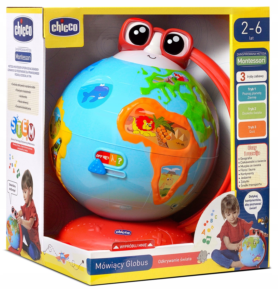Globus zoologiczny interaktywny Chicco 23 cm