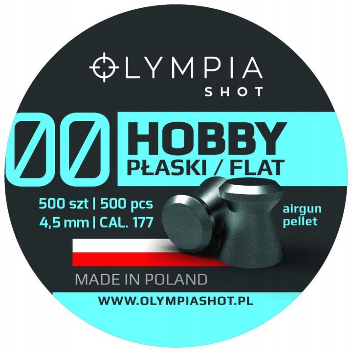 ŚRUT DIABOLO 4,5mm PŁASKI OLYMPIA SHOT jakość PL