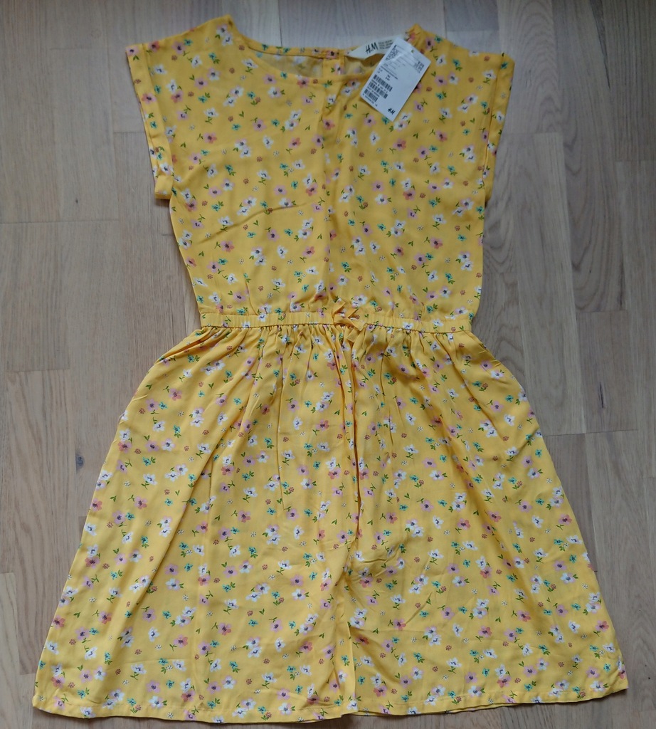 żółta sukienka H&M r. 134
