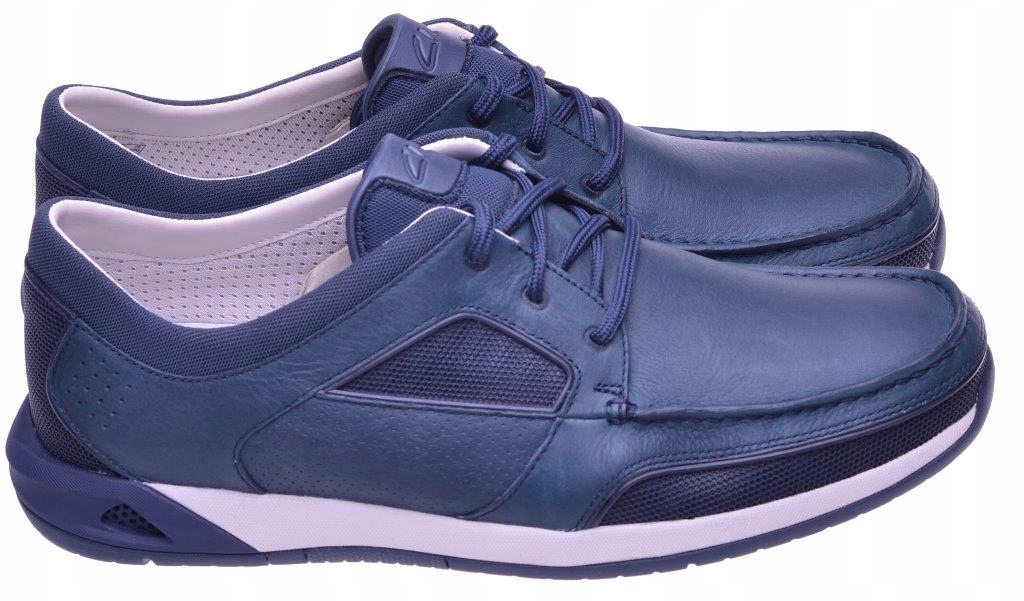 PÓŁBUTY CLARKS ORMAND SAIL Navy Leather 42,5