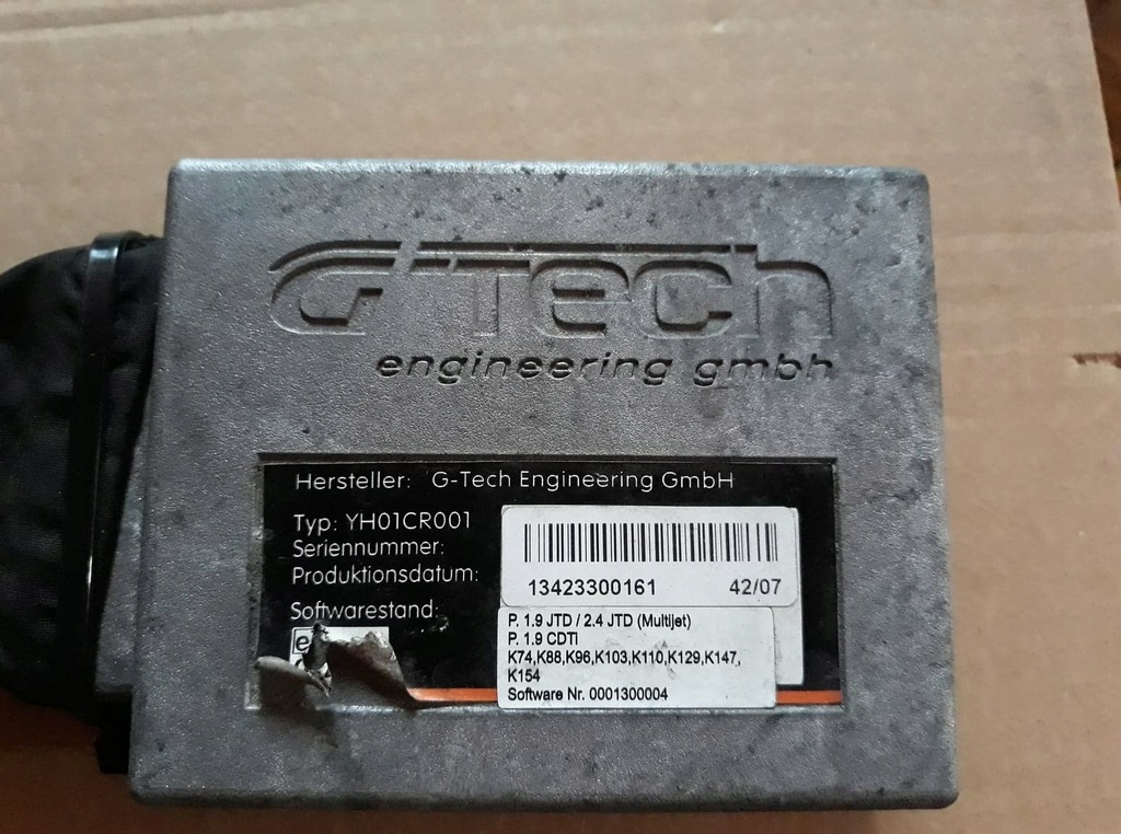 Chip Tuning G-Tech Alfa Romeo Fiat 1.9 JTDM 2.4JTD
