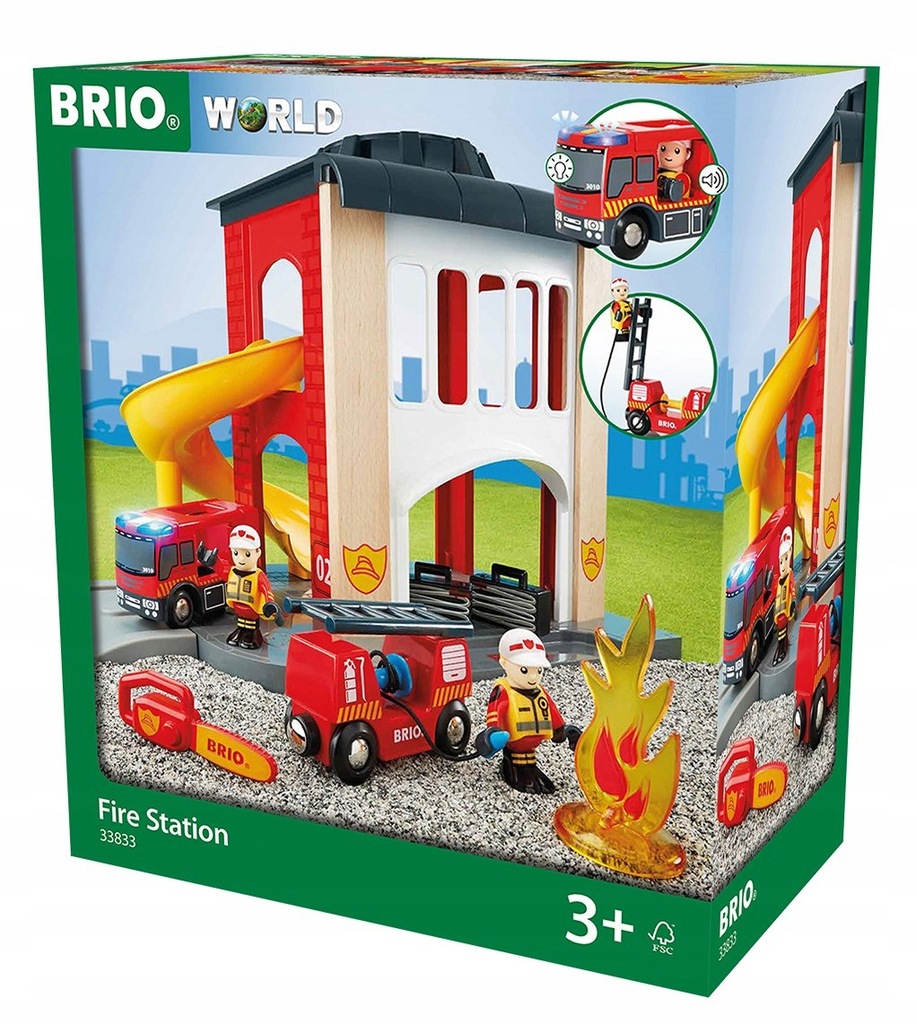 Duża remiza strażacka BRIO World 33833