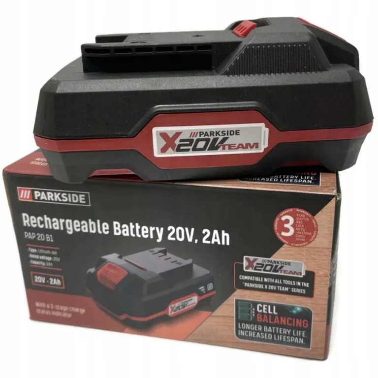 AKUMULATOR PARKSIDE 20V 2AH - 13093850346 - oficjalne archiwum Allegro