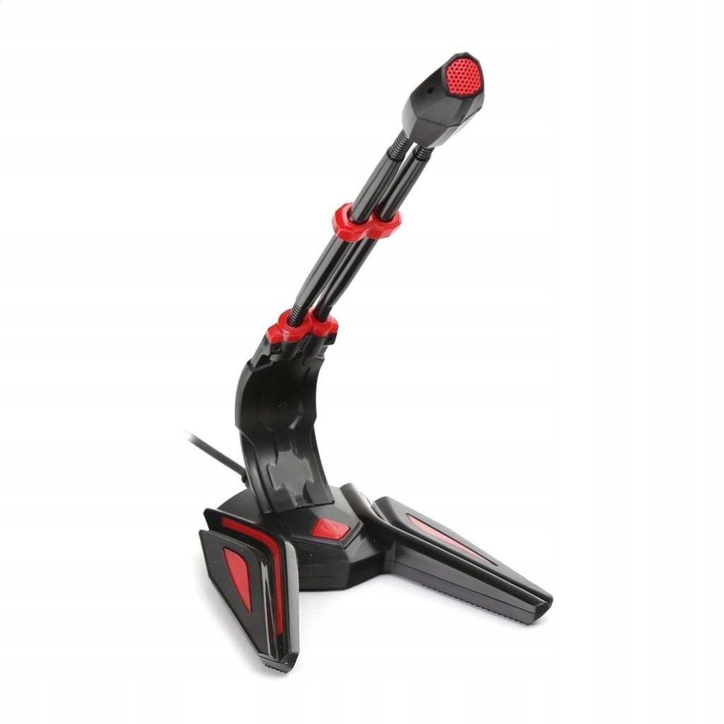 VARR GAMING MICROPHONE MIKROFON GAMINGOWY SPIDER DESKTOP JACK 3 5 RED [4557