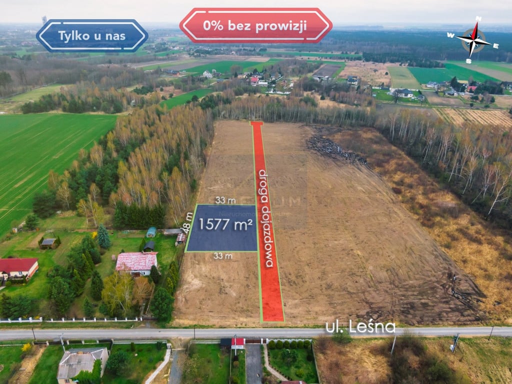 Działka, Latosówka, Mstów (gm.), 1577 m²