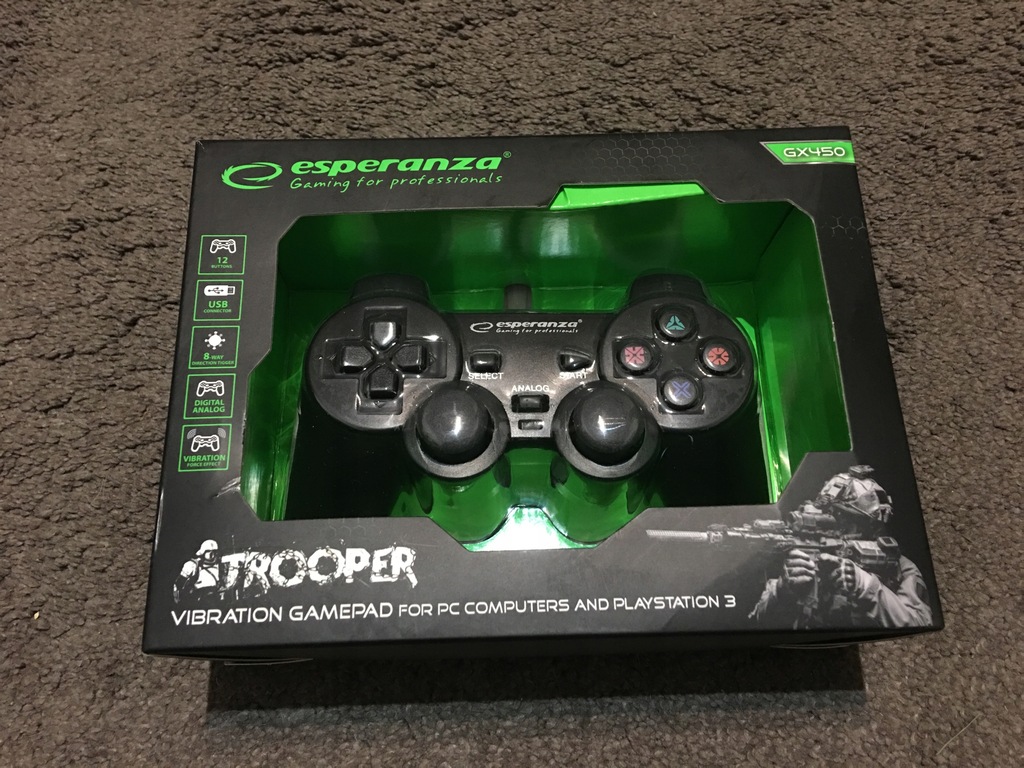 Pad PS3 Gamepad kontroler przewodowy Esperanza