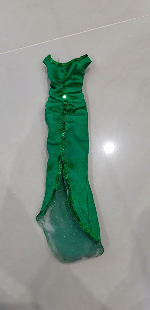 Barbie ubranka dla lalek sukienka zielona