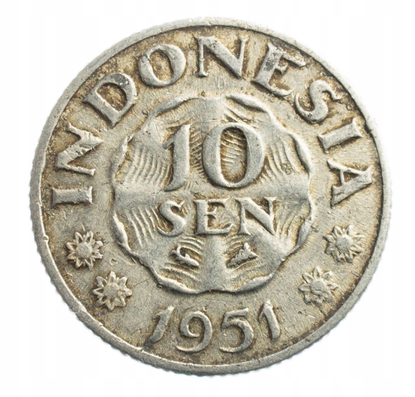 INDONEZJA 10 SEN 1951 NO.2