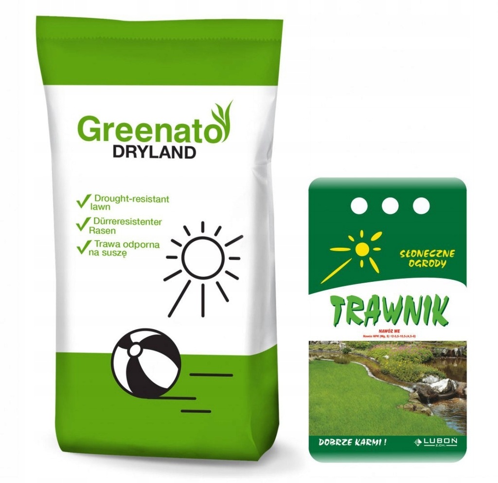 Trawa Odporna na Suszę Greenato Dryland 25kg + Naw